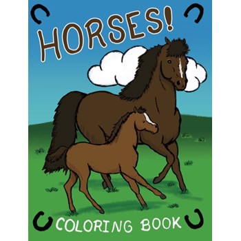 Picture of Large Horses Coloring Book