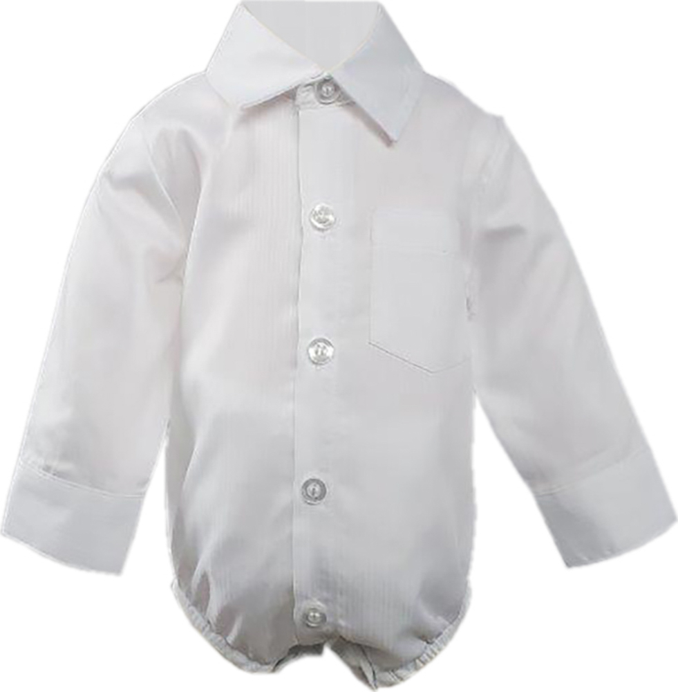 Picture of White Tone on Tone Stripe Onesie Shirt