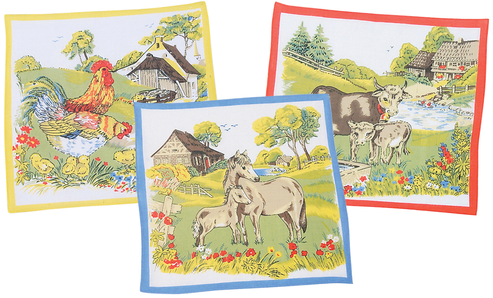 Picture of Farm Animal Handkerchiefs