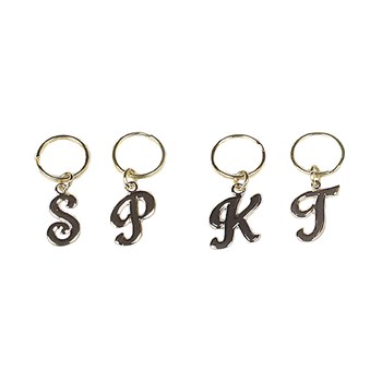 Picture of Script Initial Keychain