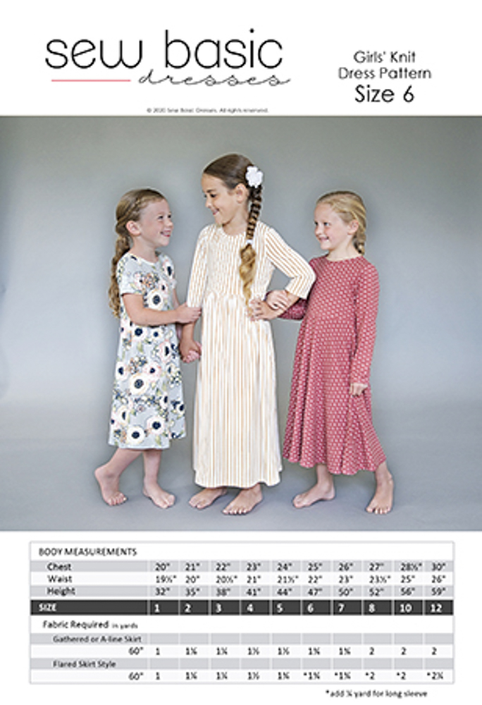 Picture of Sew Basics Girls' Knit Pattern