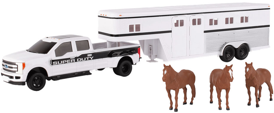 Picture of Ford F-350 Pickup with Horse Trailer